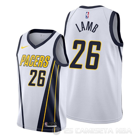 Camiseta Jeremy Lamb #26 Indiana Pacers Earned Blanco - Haga un click en la imagen para cerrar